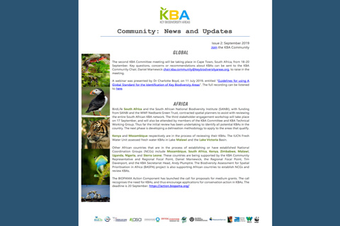 KBA Community Newsletter September 2019